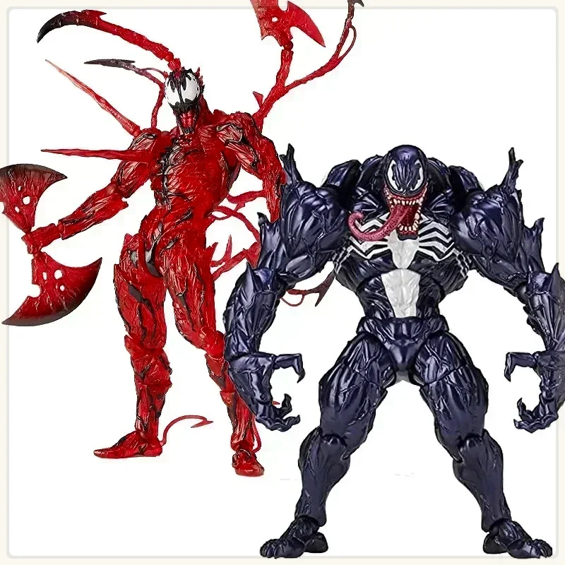 Marvel Venom Carnage Toy 18cm Movie Venom 2 Carnage Figure Model Series Children\'s Toy Ornament Christmas Gift Boxed Figure