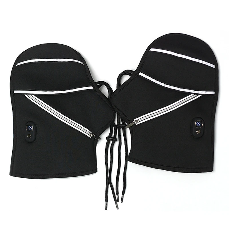 

Electric Heated Motorcycle Warm Gloves Handlebar Mittens with Heated Handle Muffs for Winter Battery Car Gloves Riding Gear