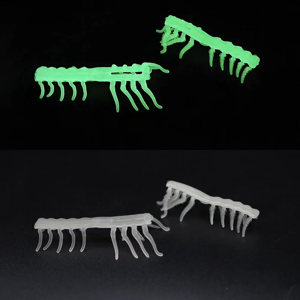 6 uds. Señuelos tipo Gamba brillantes de silicona, cebos flotantes para natación, señuelos que se hunden, simulación de gambas, Señuelos de Pesca