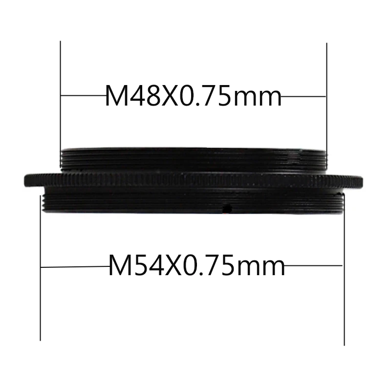 Stecker auf Außengewinde Adapter T T2 M42 M48 M54 M56 M68 SCT Astronomisches Teleskop Fotografie Zubehör M54x0,75 Beidseitig männlich – Detail 6