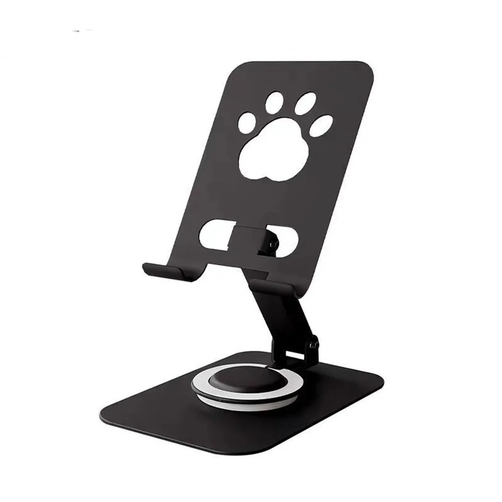 Adjustable Cat Paw Tablet Stand 360° Rotation Multi Angle Foldable Phone Tablet Holder Foldable Anti Slip Mobile Phone Stand