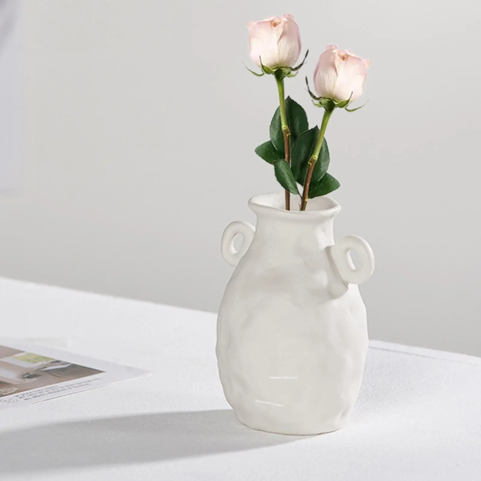 Modern Vase Art Crafts Dried Plant Pots Flower Arrangement Flowerpot for Desktop Bedroom office and home Decor