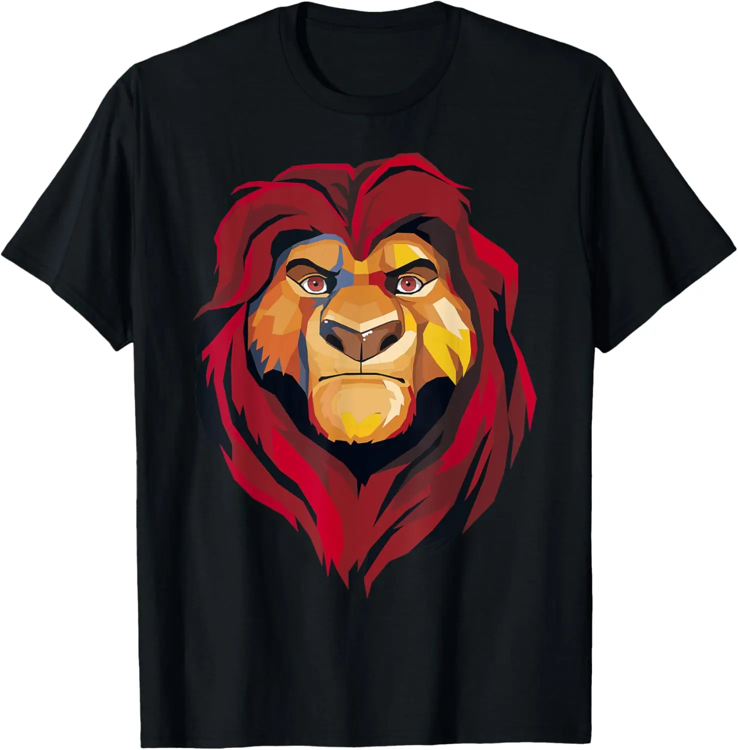 Disney The Lion King Mufasa Artistic Painted Portrait T-Shirt