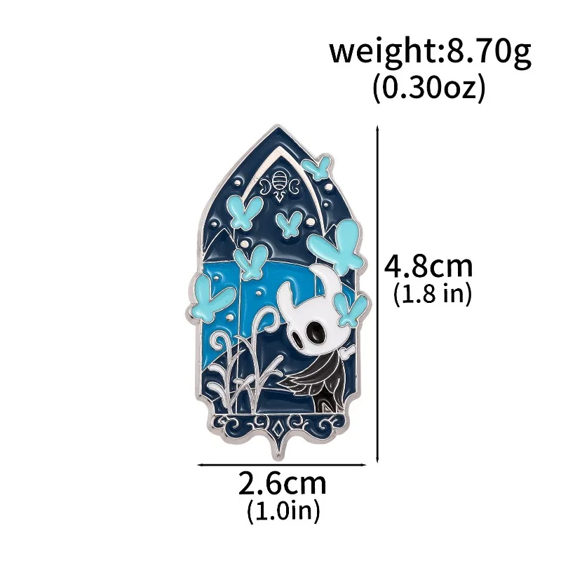 Hollow Knight Alloy Drip Oil Enamel Brooch Badges Decorative Lapel Pins for Backpack Clothing Game Themed Collection Gift view 6
