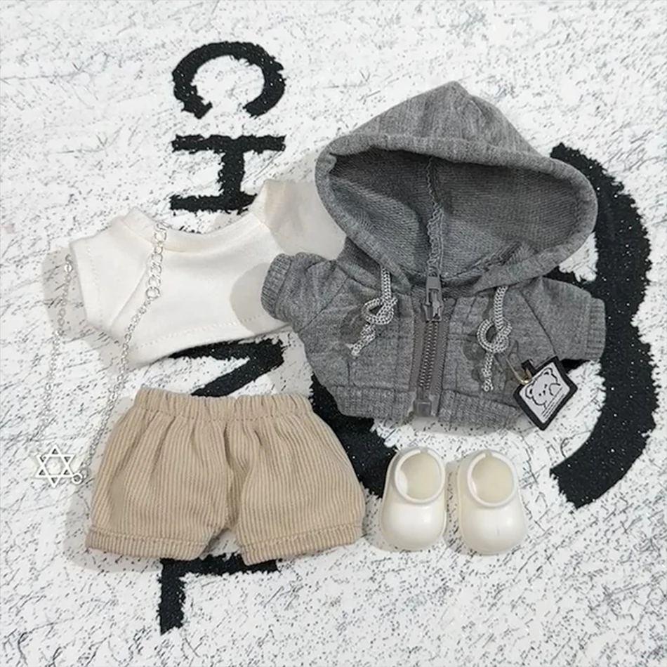 Für Labubu Big Into Energy Serie Kleidung Lässiger Hoodie Grau Freizeit Trend Mode Sweatshirt Jacke Niedliches Outfit Geschenke – Detail 8