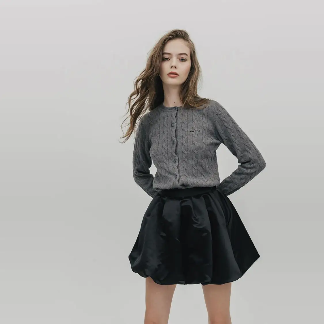 Simple Solid Color Satin Fluffy Elegant Sweet Short Skirt Cute Casual Mini High Waist Skirts for Women 2025 New Spring Summer