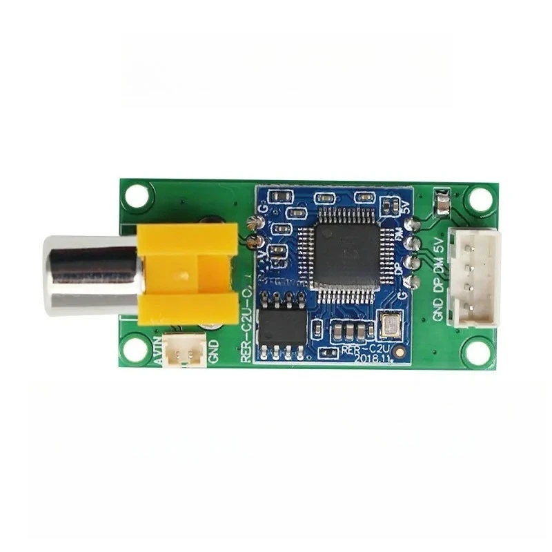 Analog AV Video Input to Digital USB Camera Adapter Board CVBS to UVC Drive Free RCA Plug Wiring