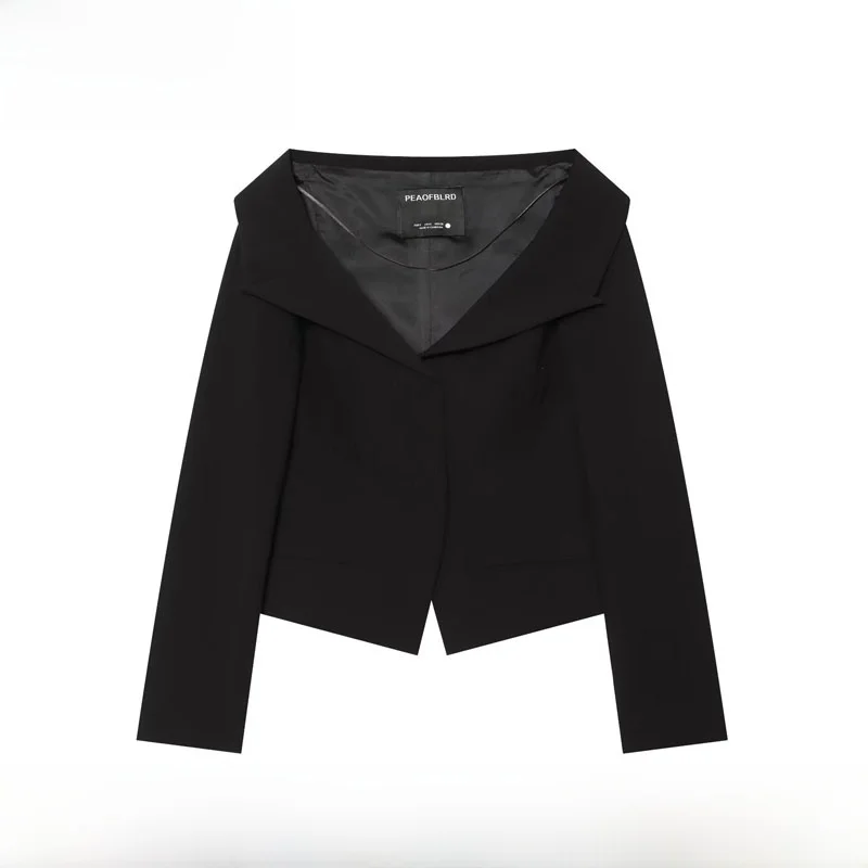 

Fashionable Slim Fit Suit Jacket Women's New Arrival Spring Summer Versatile Stylish Outerwear 7001085 Polyester Fiber Long S...