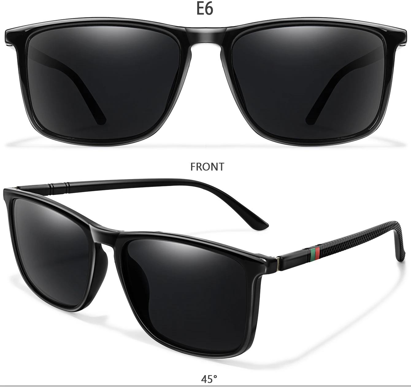 Männer Frauen Mode Radfahren Sonnenbrille Reisen Fahren Angeln Männlichen Brillen UV400 Luxus Platz Vintage Polarisierte Sonnenbrille – Detail 9