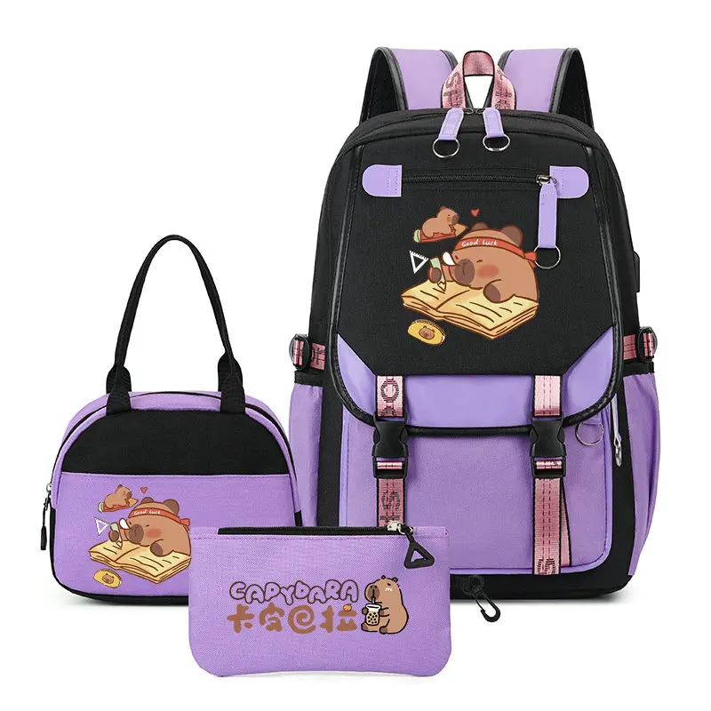 mochilas-conjunto-de-3-pecas-com-estampa-de-capivara-para-mulheres-e-estudantes-mochila-adoravel-com-estojo-para-lapis-presente-mochila