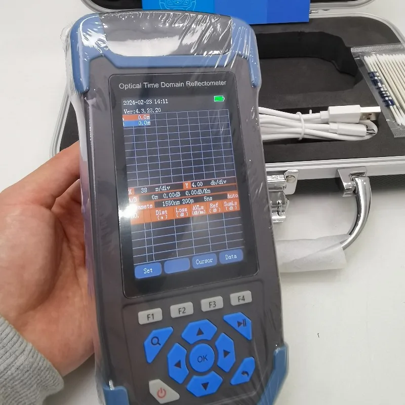 Mini OTDR optical test machine PON GPON 1310/1490/1550/1625/1650nm OTDR  VFL LS OPM Ethernet Cable Test LC/FC/SC
