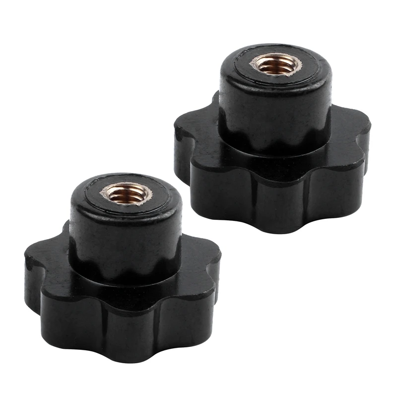 6 Pcs Machinery Latche Knurled Clamping Nuts Knob & 5 Pcs Black Star Grip Knobs