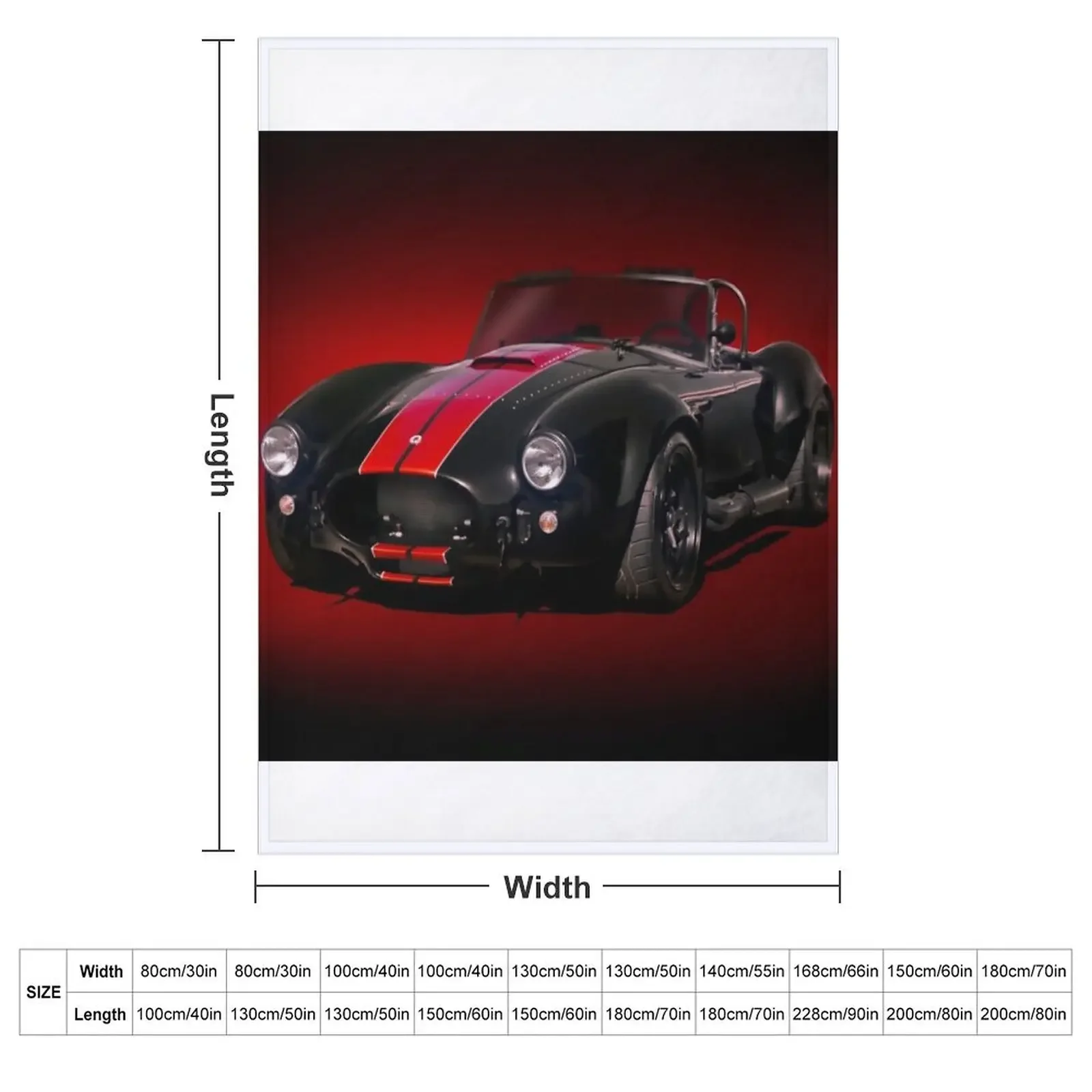 1965 Superformance Cobra Replica Throw Blanket sofa bed Large heavy to sleep For Sofa Thin Blankets