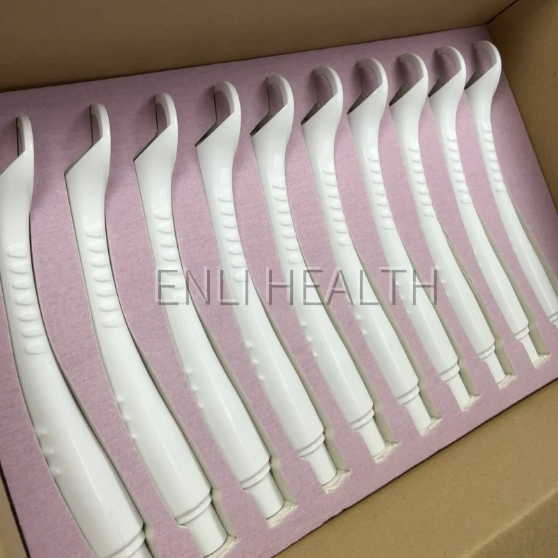 Dental Strong Suction Mouth Mirror Endoscopy 121℃ Autoclavable10 Mouth Lenses 1 Conversion Head and 4 Different Interfaces