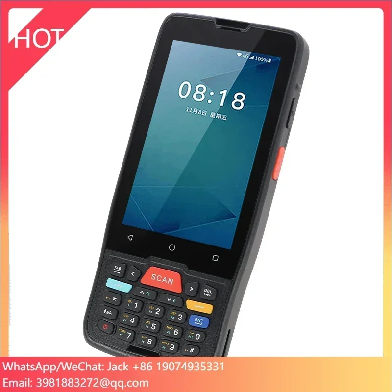 2D Laser Scanner Pda Barcode Scanner Hd Camera Nfc Reader Android Pda Rugged 1D Cmos Scanner Rugged Pda