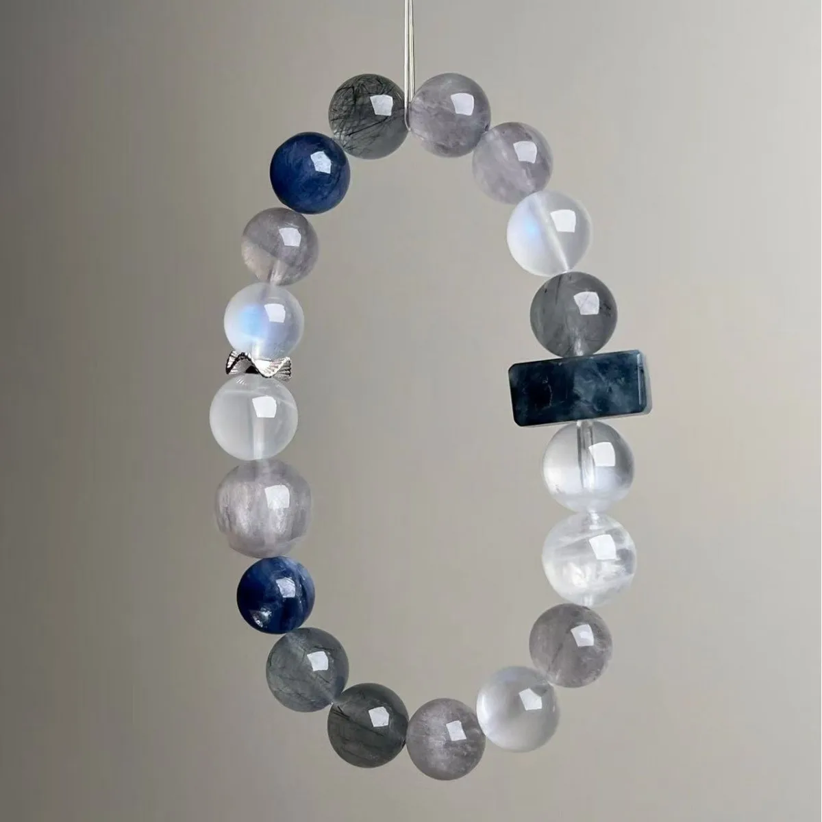 

Natural Crystal Bracelet, Black Hair, Gray Moonlight, White Moonlight, Fashionable Light Luxury Men's and Women's Bracelets