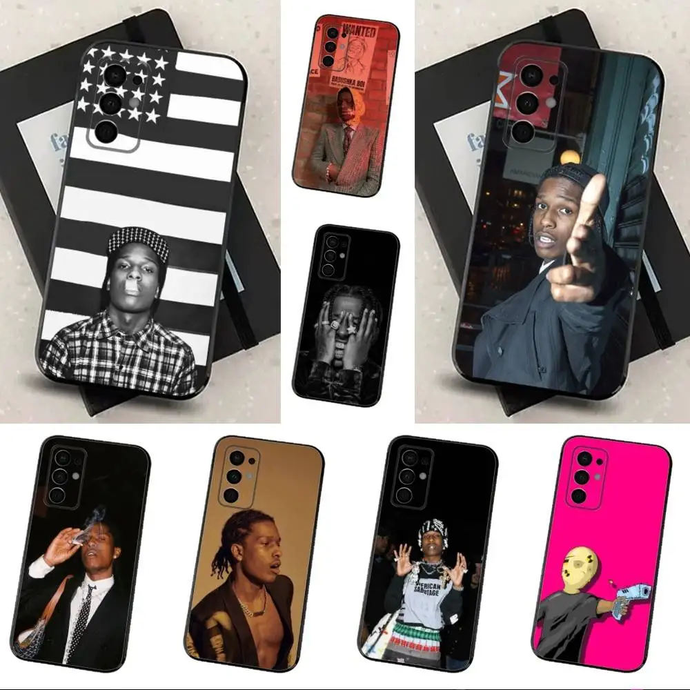 

A-ASAPS R-Rocky Phone Case For Samsung Galaxy A73,31,32,72,41,53,52,71,22,5G,Note,J7,8,9 Soft Black Cover