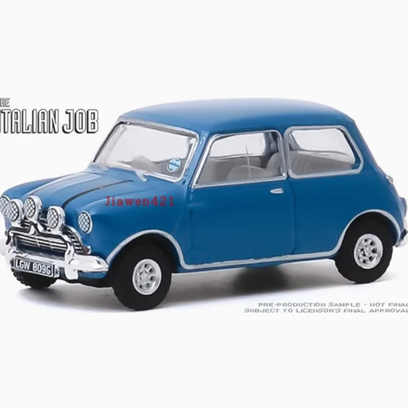 Greenlight 1/64 escala 1967 Austin's Mini Cooper liga modelo de carro clássicos lembrança para adultos presente exibição estática