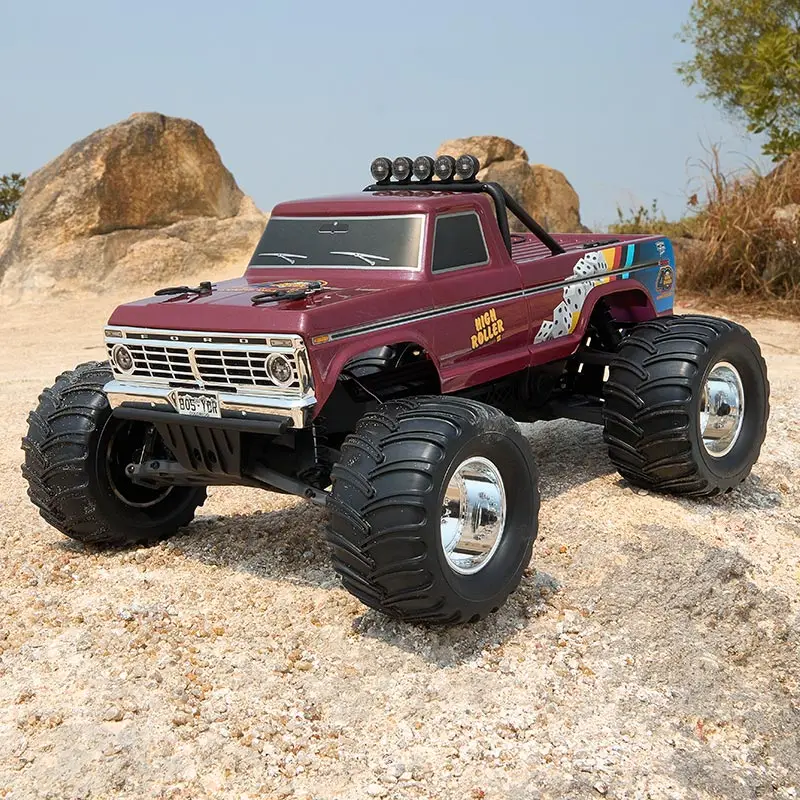 FMS 새로운 1/10 FMT10 포드 F100 RTR RC 브러시 2.4G PC 자동차 쉘 몬스터 트럭 모델 4WD 원격 제어 성인 및 어린이 장난감