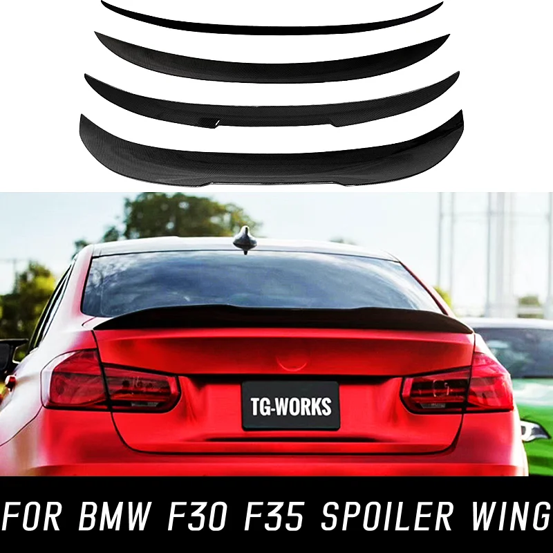 

For BMW 3 Series F30 F31 F35 M4 MP PSM Style Carbon Glossy Black Rear Trunk Lid Car Spoiler Wings Tuning Exterior Accessories