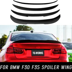 Para BMW Série 3 F30 F31 F35 M4 MP PSM Estilo Carbono Brilhante Preto Tronco Traseira Tampa Spoiler Asas Do Carro Tuning Exterior Acessórios