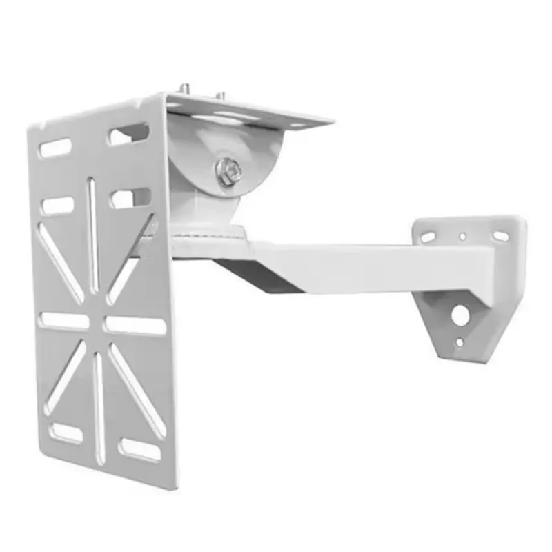 B48A For Security Camera L Shape Adapter Steel Plate Monitoring Pole Hoop Bracket Outdoor External Wall/Corner Mount Holder