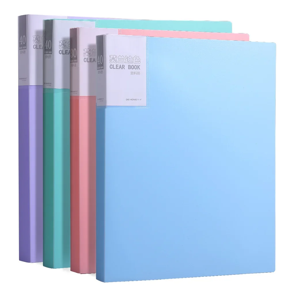 30 Pages A4 Document Organizer with Transparent Pockets - Multi-Layer Office and School Storage Folder Desk Organizer  Binder