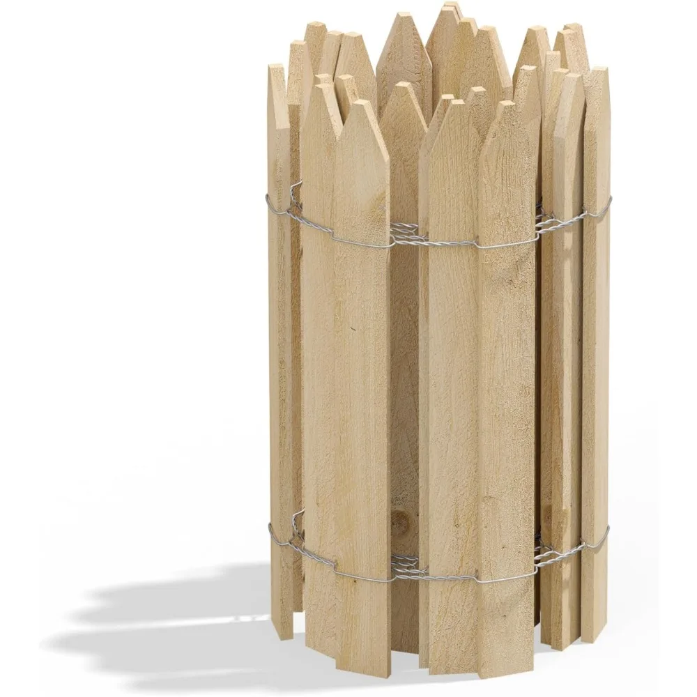 

Садовое ограждение из кедрового дерева, высота 16 футов x длина 8 футов, 6 предметов, всего 48 футов