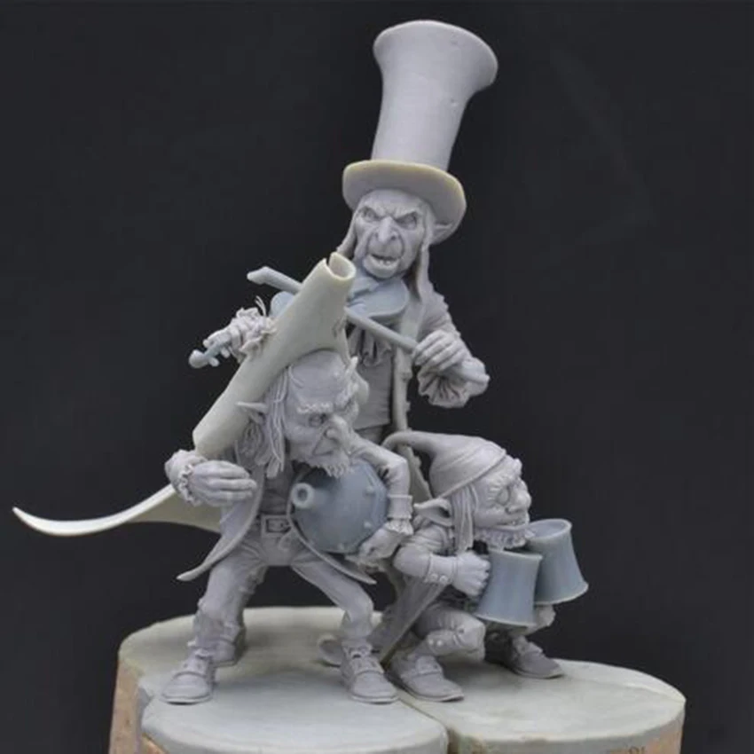 Resin soldier  1/32 PEAT BOG TRIO 54mm ancient crew soldier    Model Unassambled Unpainted  Figure Building Kit