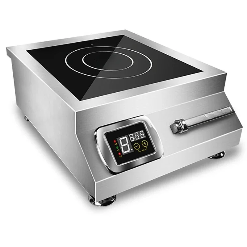 Commercial Induction Cooker 5000w High-power Flat Braised Meat Soup Cooker 5kw Stir-fry Commercial Induction Cooker Convenient