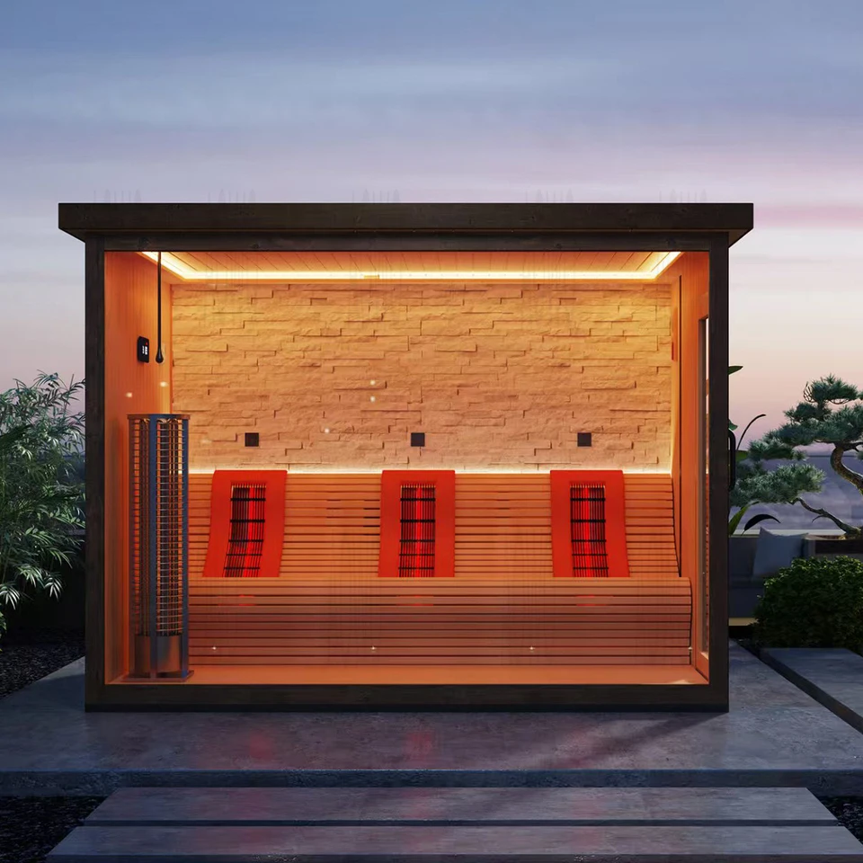 Sauna extérieur avec douche, c - Home Bathroom Sauna avis et prix