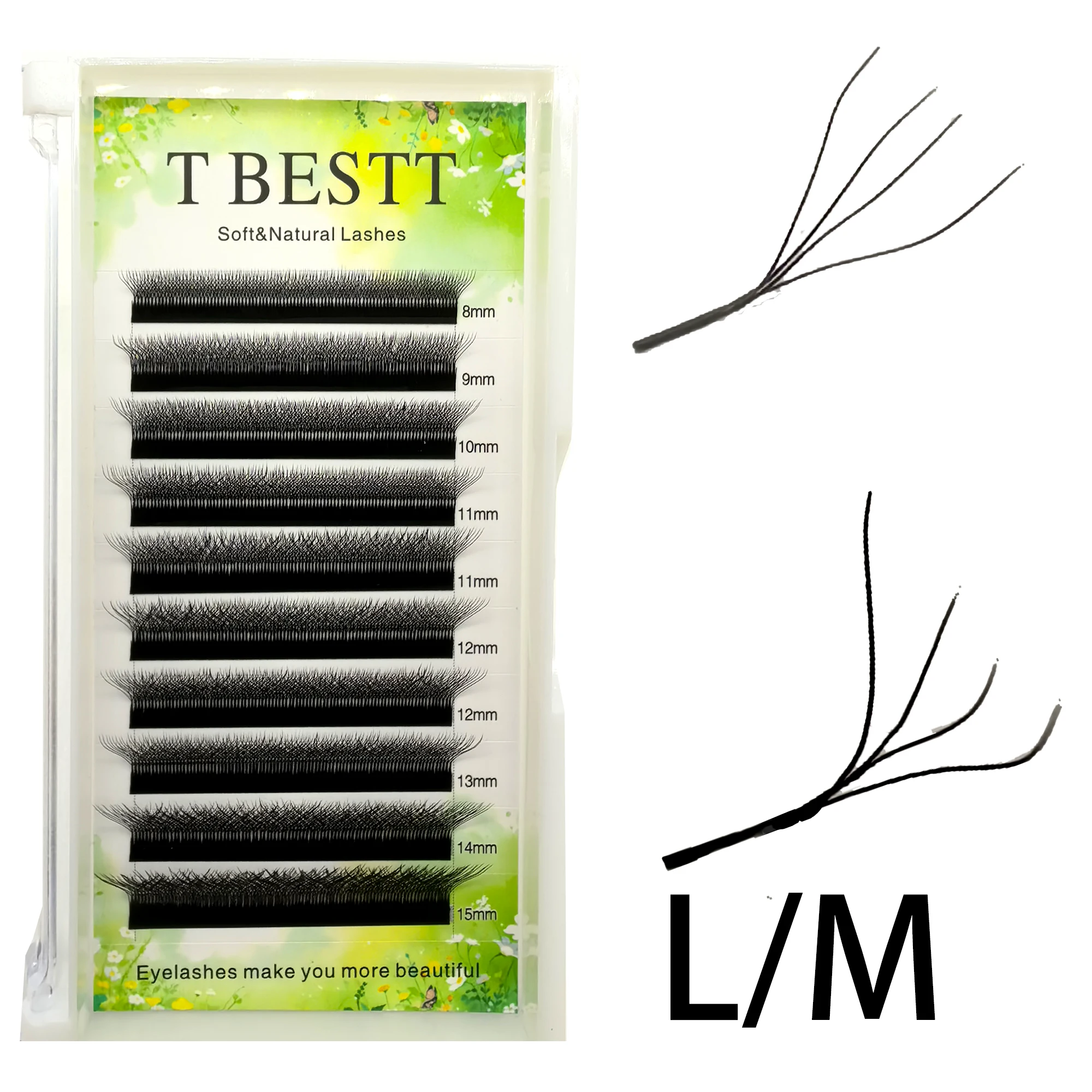 Tbestt Cilios 4D L M Curl 5D 6DW Lashes Extensions Soft 4DW L M Shape Eyelashes Extensions False W Volume Eyelash