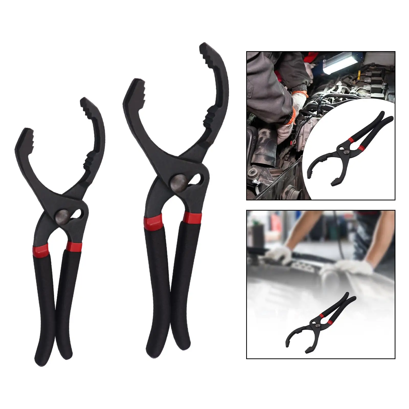 Adjustable Oil Filter Pliers Universal High Hardness Portable Comfortable Grip Auto Repair Tool Manual Tool Oil Filter Wrench Adjustable Oil Filter Pliers Universal High Hardness Portable Comfortable Grip Auto Repair Tool Manual Tool Oil Filter Wrench