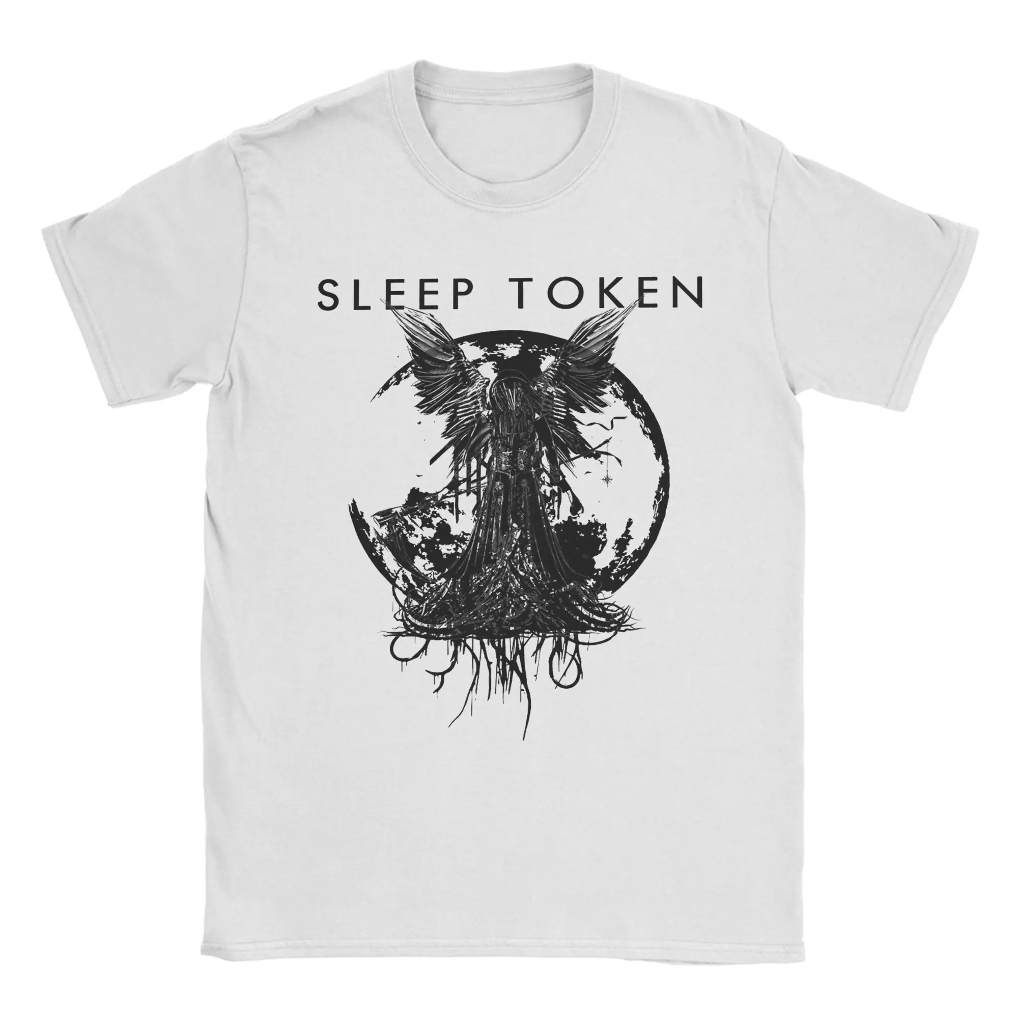 

Футболки Ullzang Sleep-Tokens Sleep Token The Creature With Wings, хлопковая летняя одежда унисекс с короткими рукавами и круглым вырезом