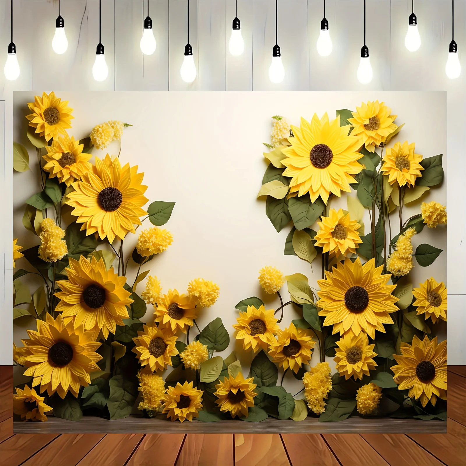 Großer Frühlings sonnenblumen hintergrund-lebendige Foto-Requisite, Party dekoration und Wohnkultur für alle Jahreszeiten-Innen-und Außenbereich
