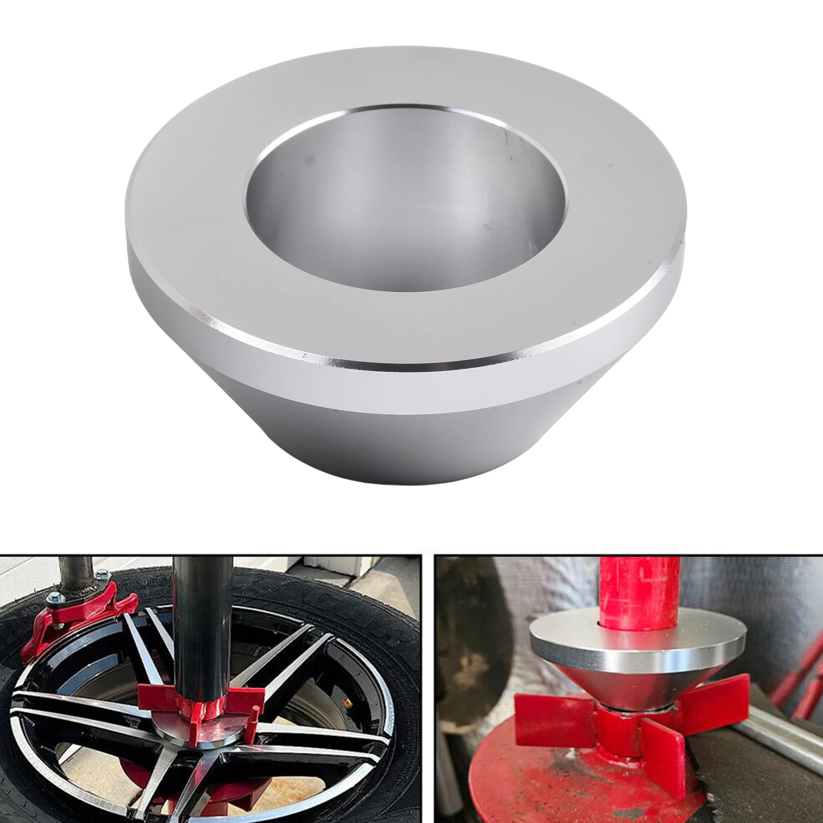 

Reliable and Efficient Tire Positioning with Manual Centering Cone Suitable for Sedans SUVs and Commercial Vehicles
