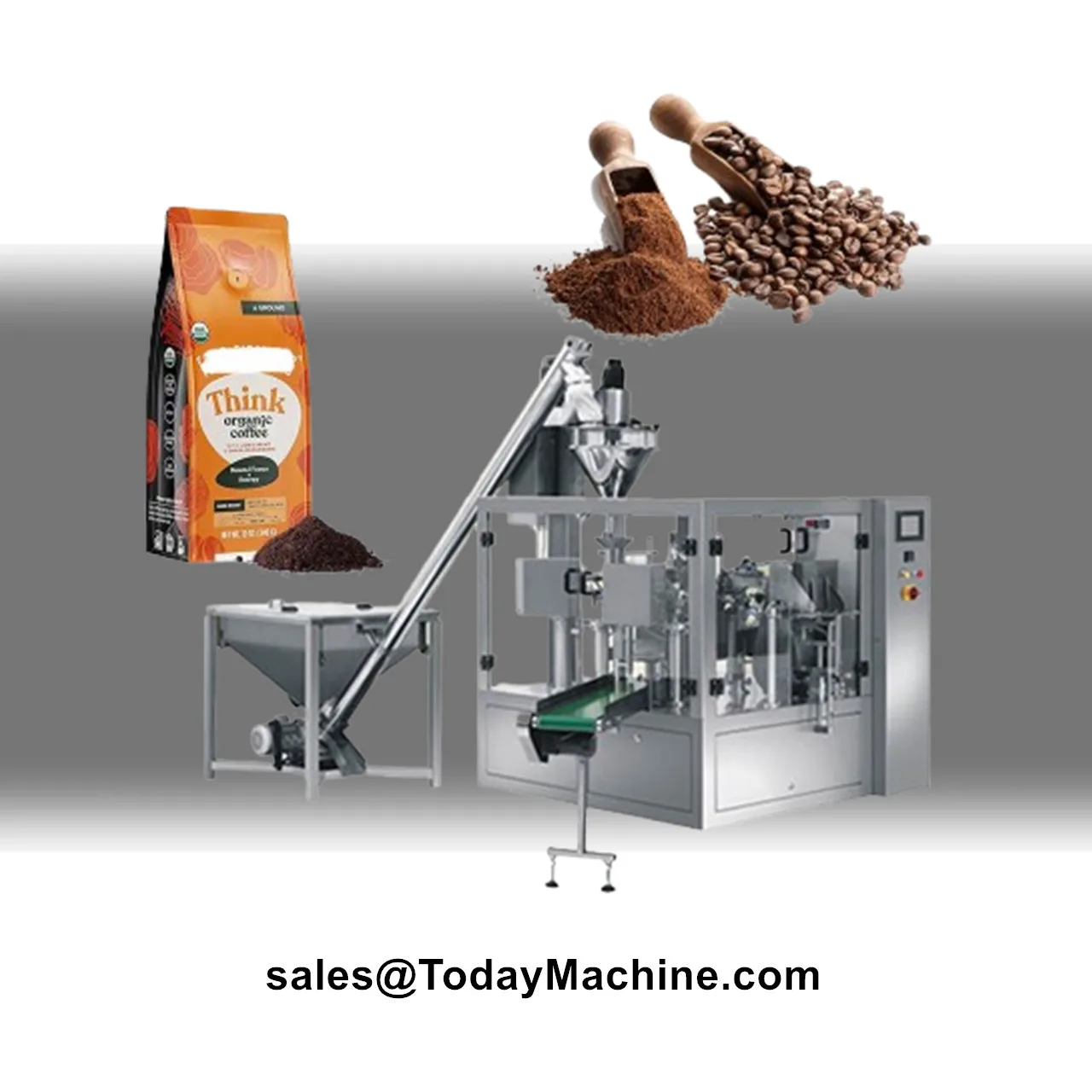 Horizontal Premade Stand up Bag Packing Machine for Rice Wheat Corn Grain Food