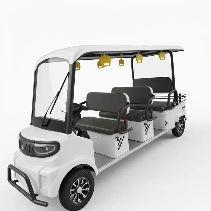 6 Seats Electric Golf Cart & Sightseeing Bus Car 30-50km/h Speed 50-70km Range Small Electric Car for Adults Buggy Club