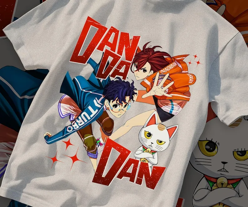 Dandadan Anime T-Shirt Trendy Japanese Streetwear Graphic Tee Perfect Gift For Anime Fans All Size 100 Cotton