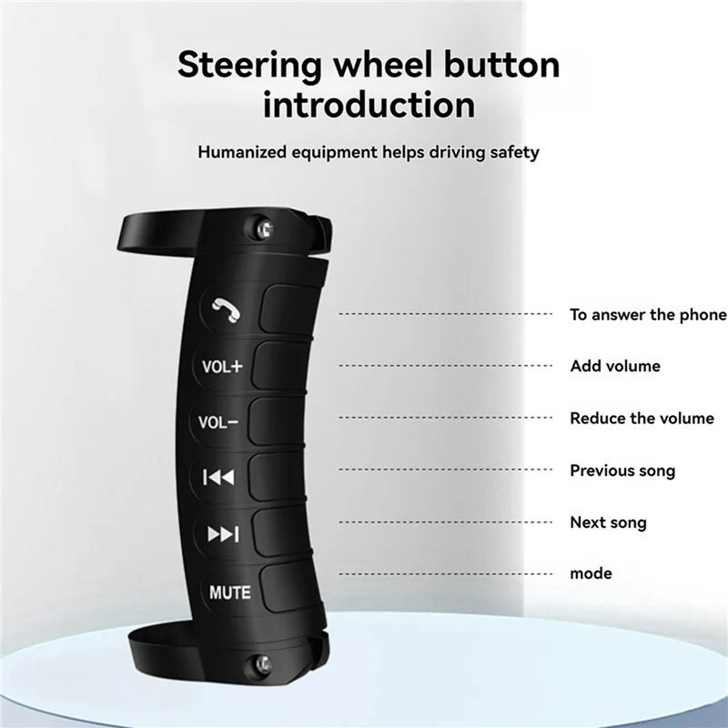 

2X Universal Wireless Car Steering Wheel Control Multi-Function Button DVD Player Navigation Radio Remote Control Button