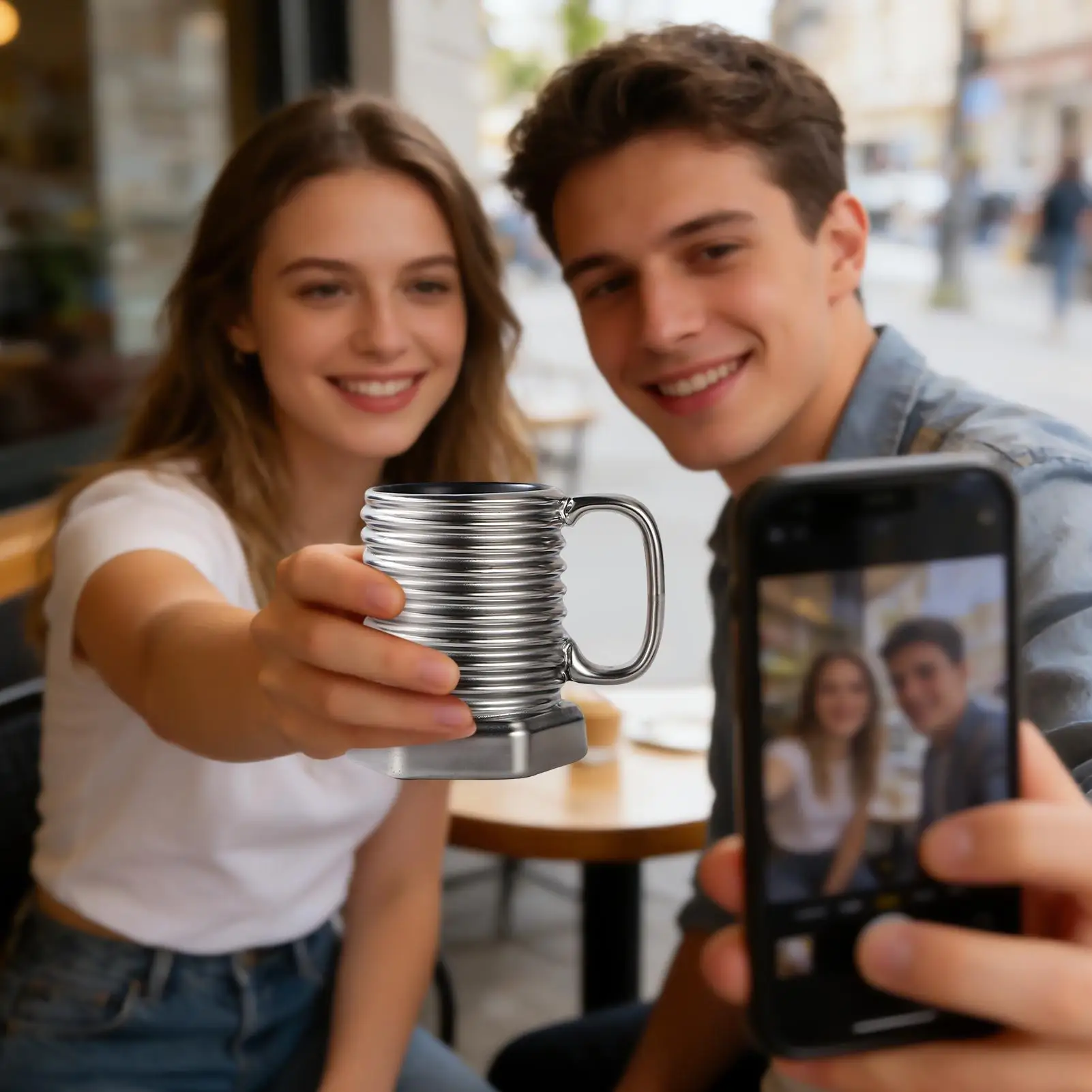 

Забавная кофейная кружка 380 мл, посуда для напитков латте, спиральная шестиугольная кружка для капучино, молока, какао, вина, сока, пива, кухни, кафе