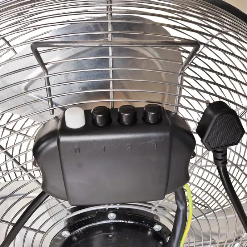16 Inch 3 Speeds Portable Powerful Metal Floor Fan