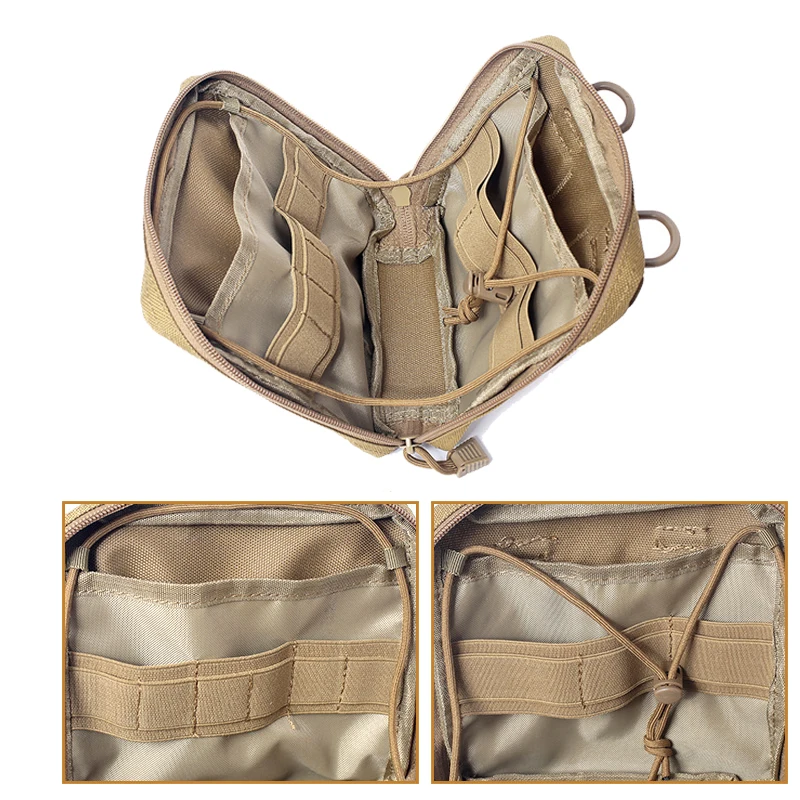 Tactische Molle Admin Pouch Multi-Purpose Utility Pouch Modulaire Emt Edc Organizer Gereedschapstas