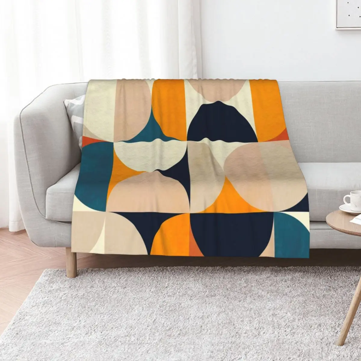 Copy of mid century 6 Throw Blanket Luxury For Sofa Thin Weighted for winter Flannels Nap Blankets