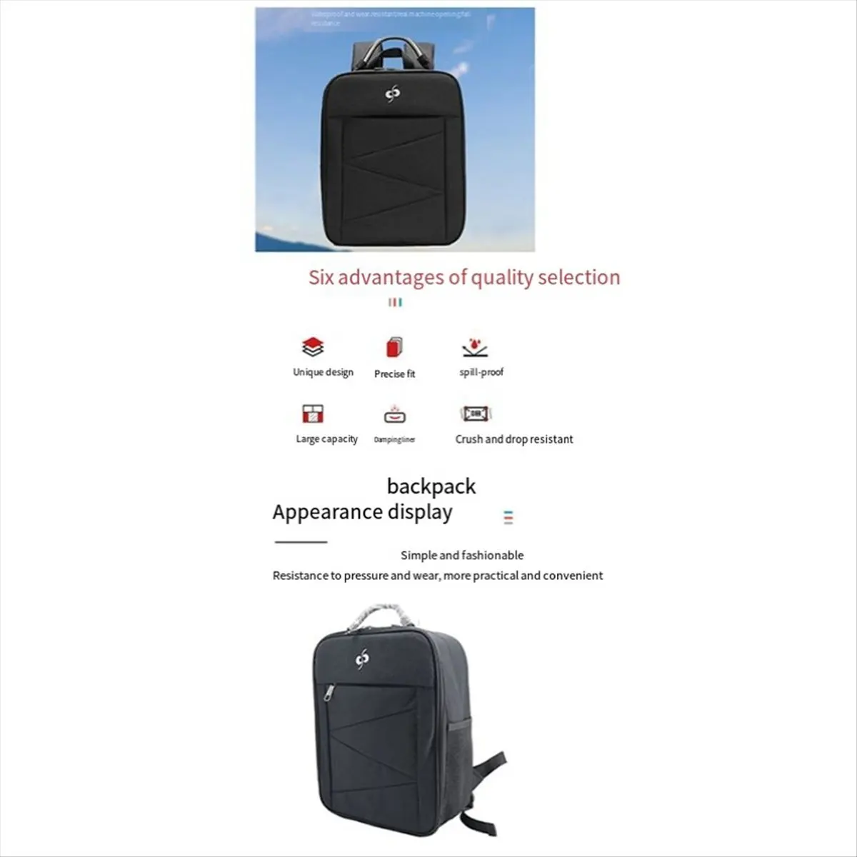 A14M For Avata Storage Bag Backpack Waterproof Nylon Bag for Avata Box Portable Case Flight Accessories Organizer view 3
