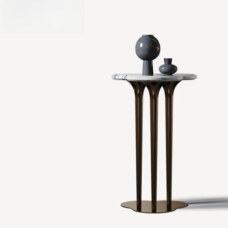 Modern simple flower stand, villa stainless steel floor flower stand