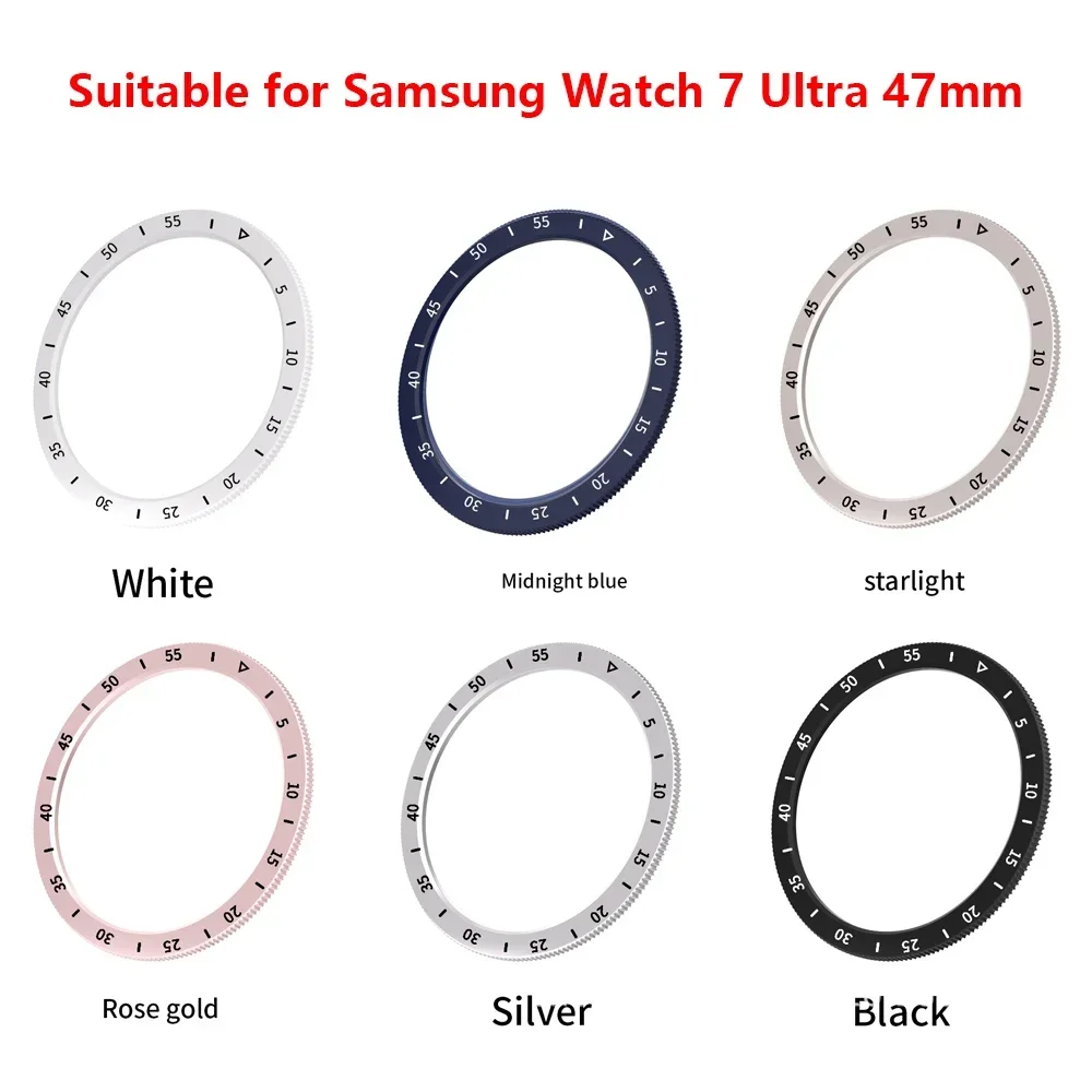 For Samsung galaxy Watch 7 Ultra 47mm PC Scale Rotation Circle New Product For Galaxy Watch Ultra Bezel Ring