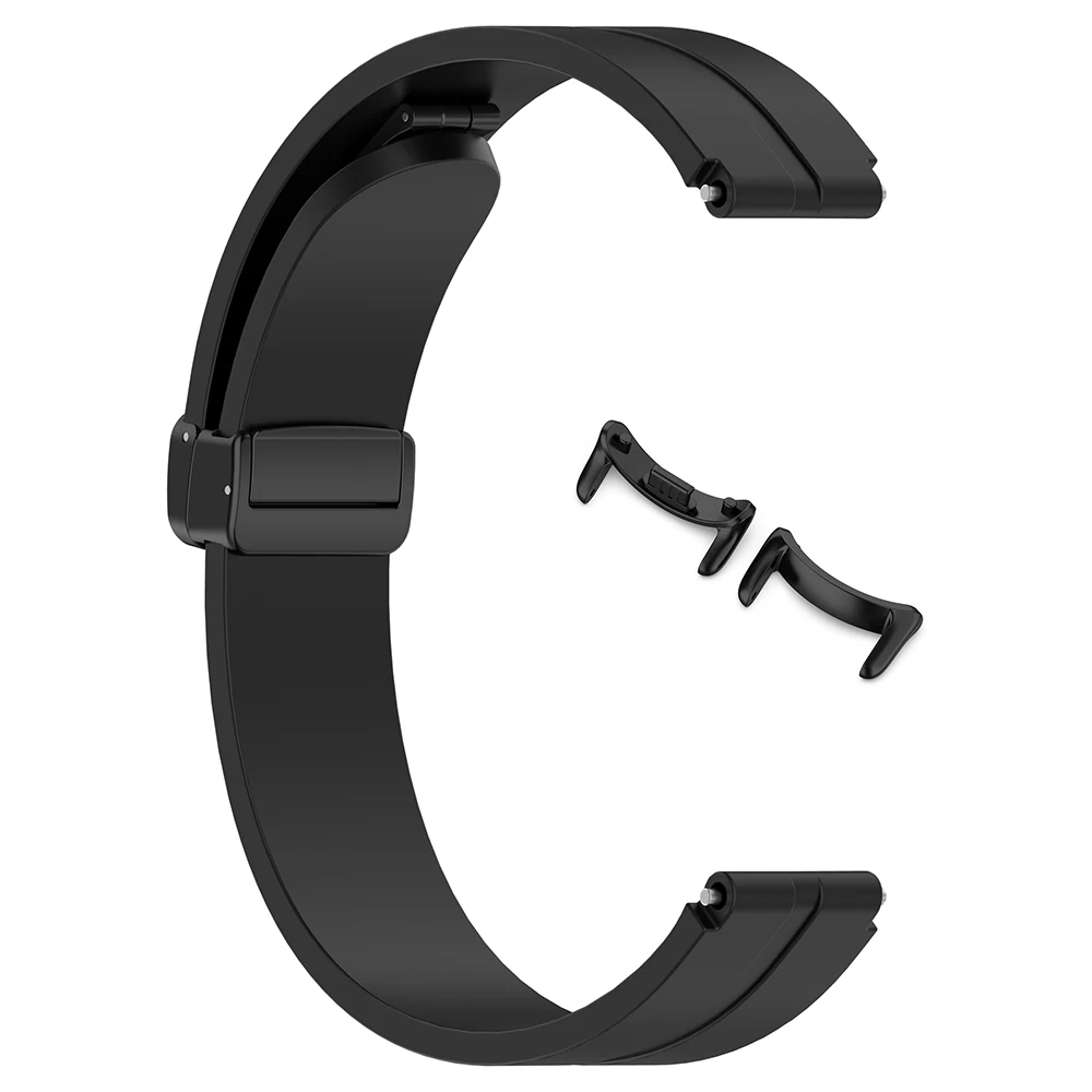 Магнитный силиконовый ремешок для часов Mi Band 10, браслет для Xiaomi Smart Band 9/Mi Band 8, женский и мужской эластичный мягкий спортивный браслет