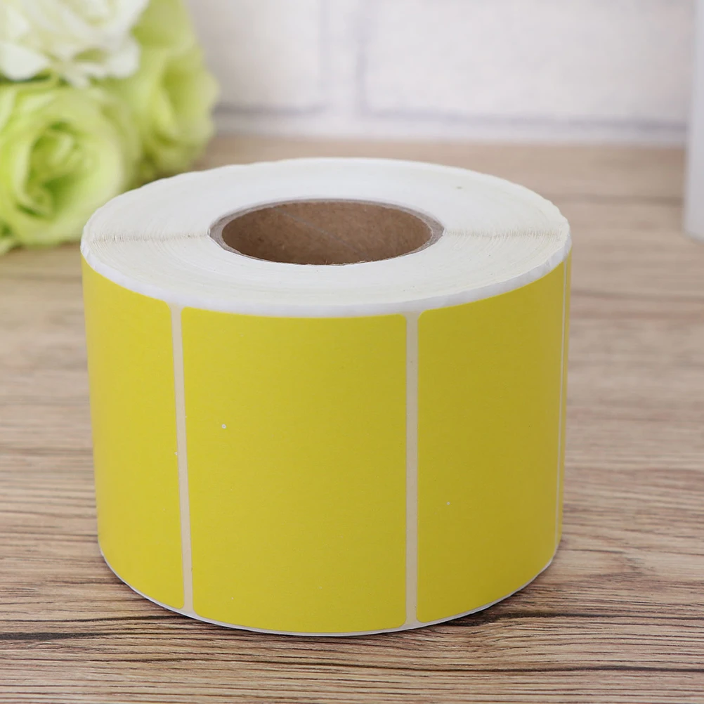 

2 Rolls Thermal Printer Stickers Paper Labels Self Adhesive Self-adhesive Refill