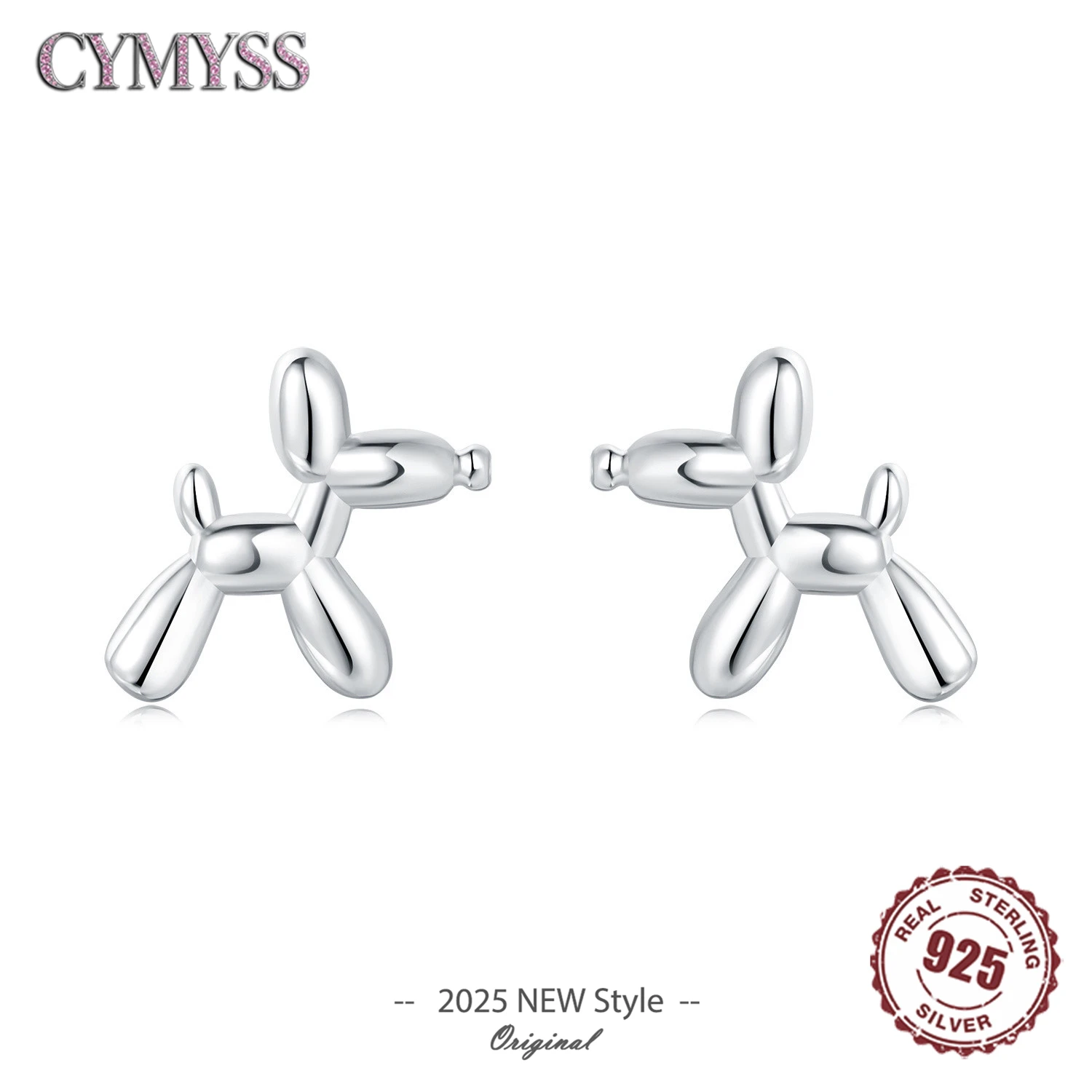 

Hot Sale 2025 NEW Original S925 Sterling Silver Cute Balloon Dog Ear Stud For Women Fashion Earrings Jewelry Fashion Party Gifts